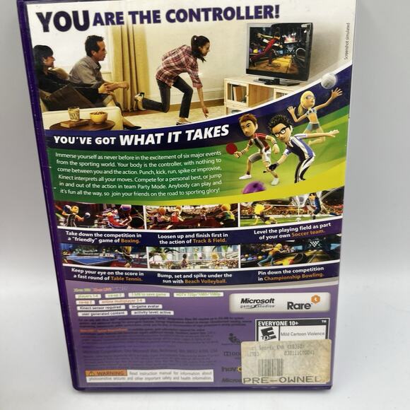 Kinect Sports (Microsoft Xbox 360) CIB COMPLETE & TESTED - Picture 2 of 7